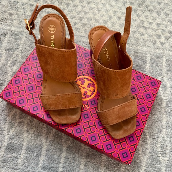 TORY BURCH SELBY 75MM BLOCK HEEL SANDAL - Picture 4 of 13